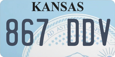 KS license plate 867DDV