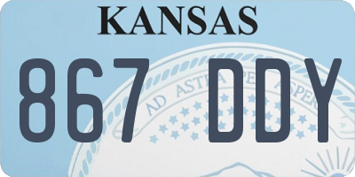 KS license plate 867DDY