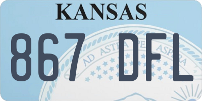 KS license plate 867DFL