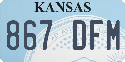 KS license plate 867DFM