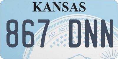 KS license plate 867DNN