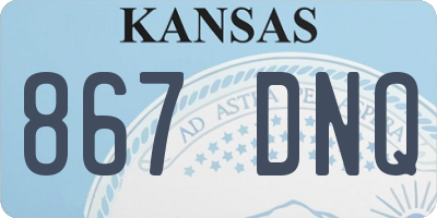 KS license plate 867DNQ