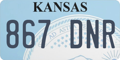 KS license plate 867DNR