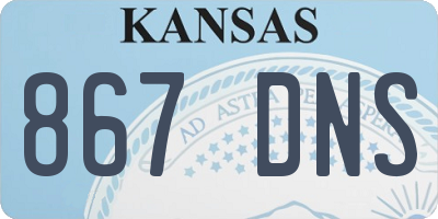 KS license plate 867DNS