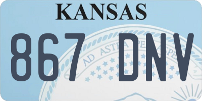 KS license plate 867DNV