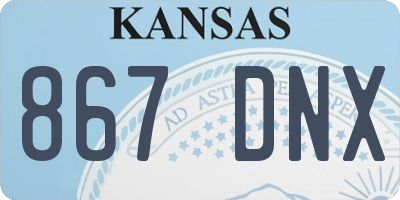 KS license plate 867DNX