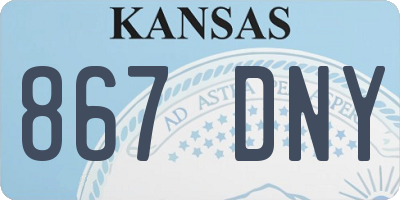 KS license plate 867DNY
