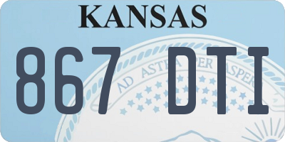 KS license plate 867DTI