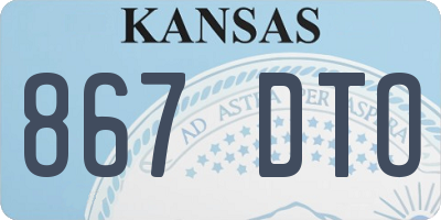KS license plate 867DTO