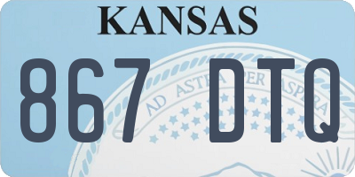 KS license plate 867DTQ