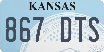 KS license plate 867DTS
