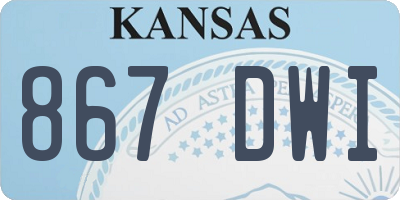 KS license plate 867DWI