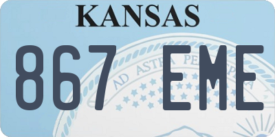 KS license plate 867EME