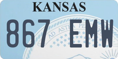 KS license plate 867EMW