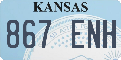 KS license plate 867ENH