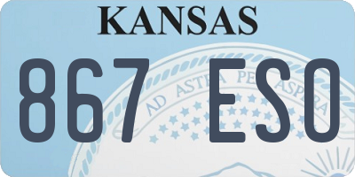 KS license plate 867ESO