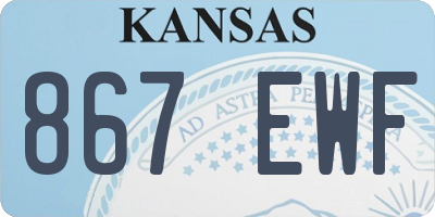 KS license plate 867EWF