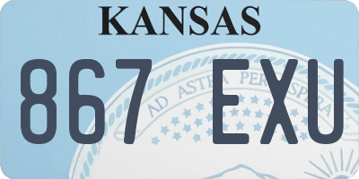 KS license plate 867EXU