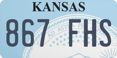 KS license plate 867FHS