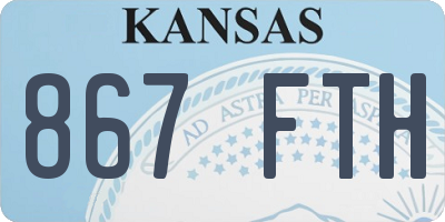 KS license plate 867FTH