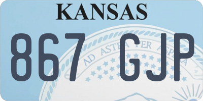 KS license plate 867GJP