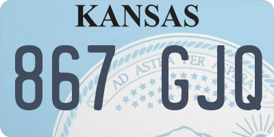 KS license plate 867GJQ