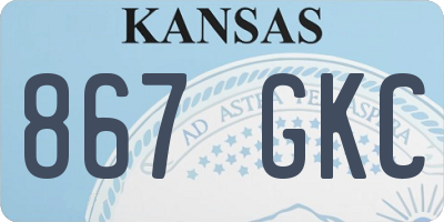 KS license plate 867GKC