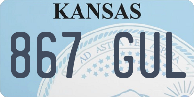 KS license plate 867GUL