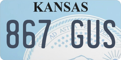 KS license plate 867GUS