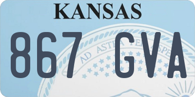 KS license plate 867GVA