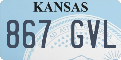 KS license plate 867GVL
