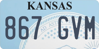 KS license plate 867GVM
