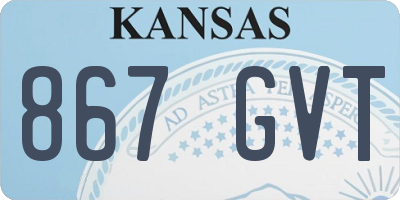 KS license plate 867GVT