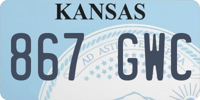 KS license plate 867GWC