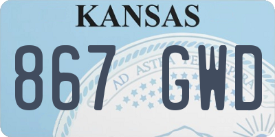 KS license plate 867GWD