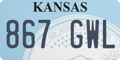 KS license plate 867GWL
