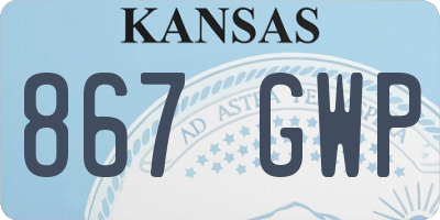 KS license plate 867GWP