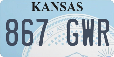 KS license plate 867GWR