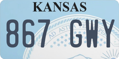 KS license plate 867GWY