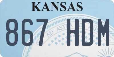 KS license plate 867HDM