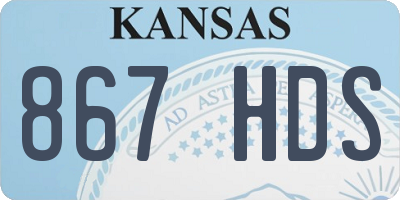 KS license plate 867HDS