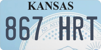 KS license plate 867HRT