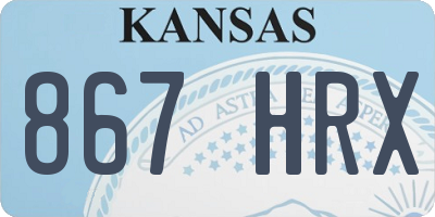 KS license plate 867HRX