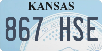 KS license plate 867HSE