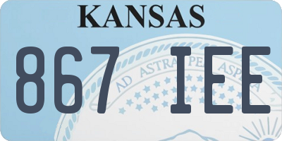 KS license plate 867IEE