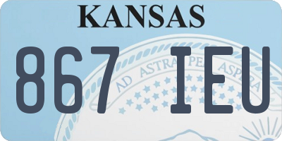 KS license plate 867IEU