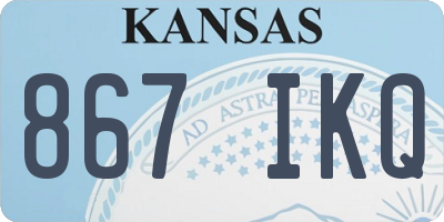 KS license plate 867IKQ