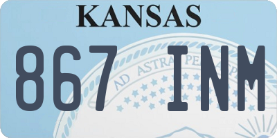 KS license plate 867INM