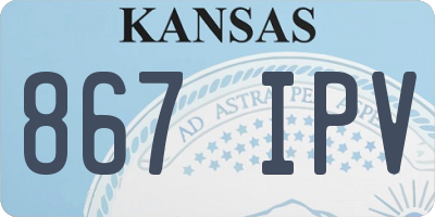KS license plate 867IPV
