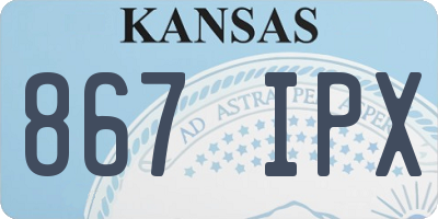 KS license plate 867IPX